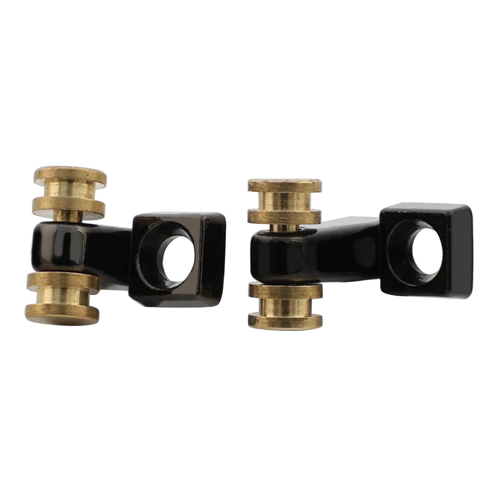 OVSAL Pack of 2 Brass Roller String Retainer for Electric Guitar String Tree String Guide Roller String Trees for Tele Telecaster Start Electric Guitar String Parts Replacement Black