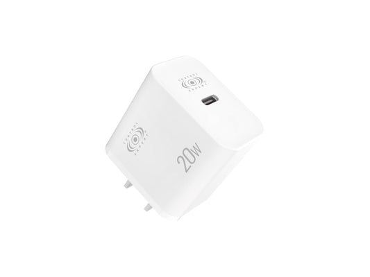 CONTROL EXPERT Cargador USB C 20W Portátil 5V 3A Carga Rápida (Blanco)