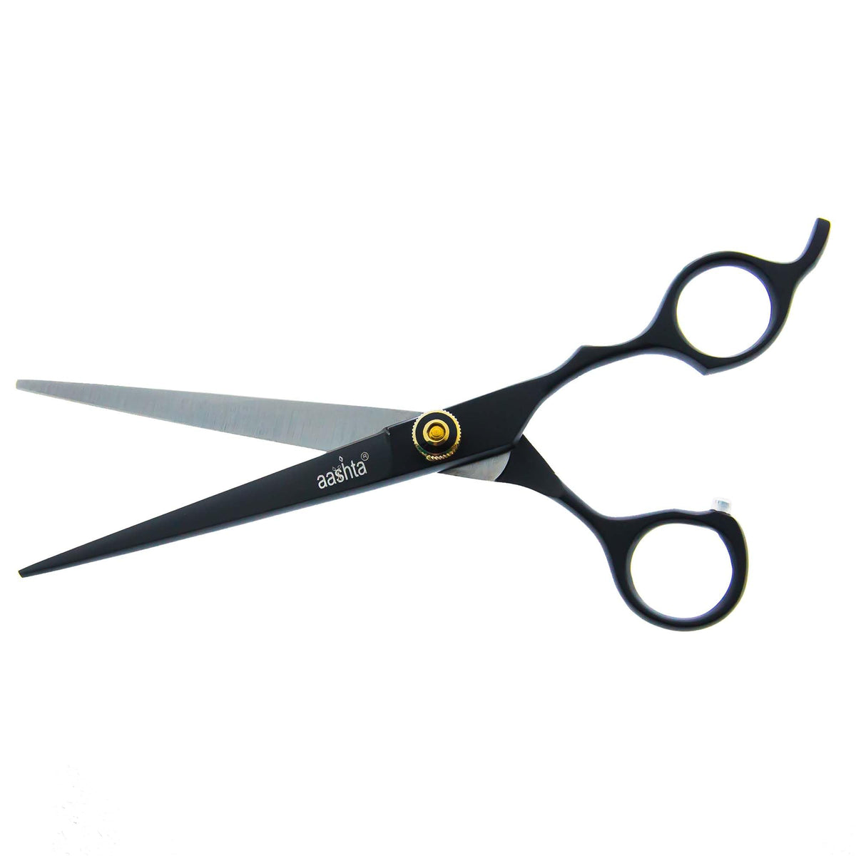 Kit Tijeras Profesionales Aashta Para Estilista/Barber/Peluquero 7" (NEGRO)