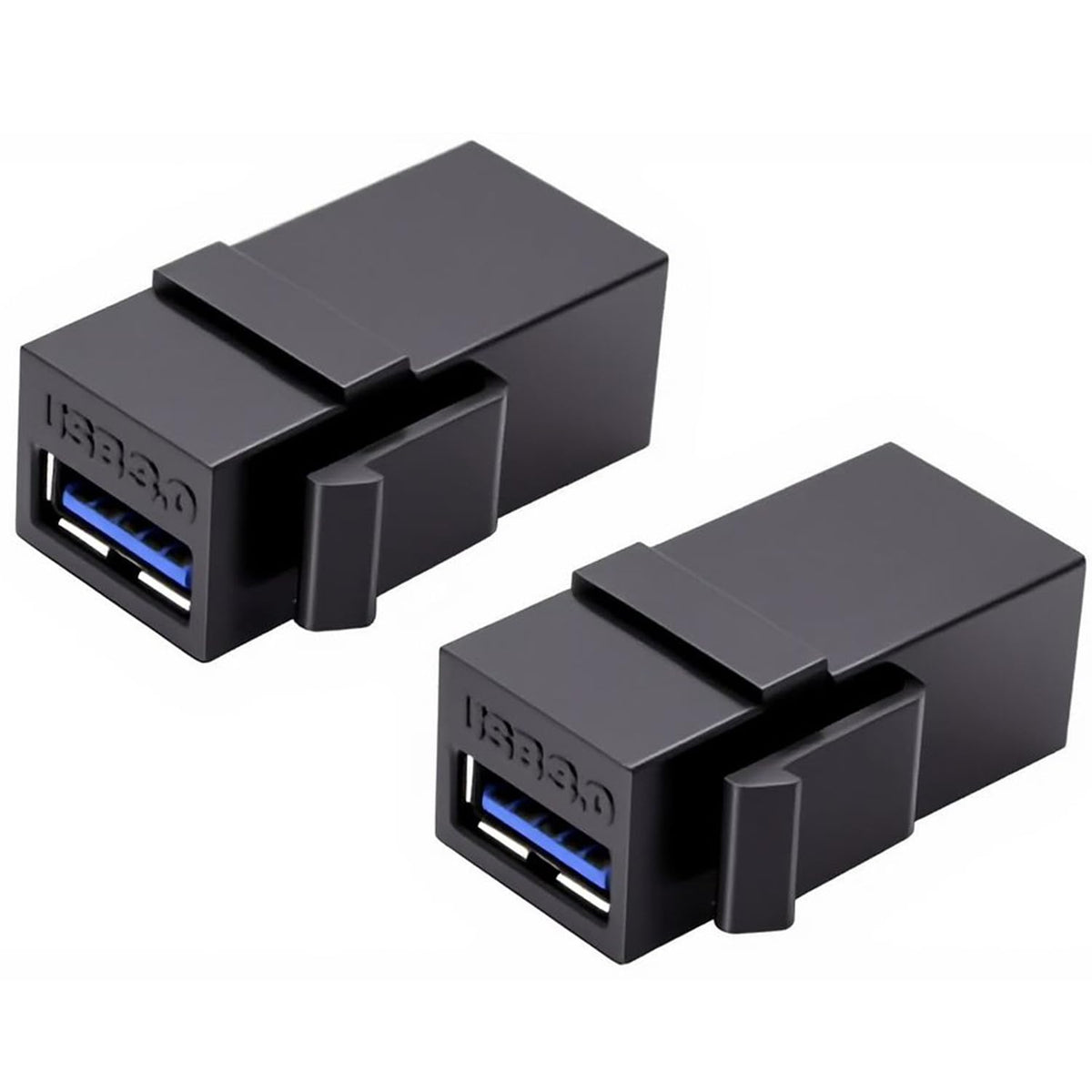 Adaptadores USB 3.0 Keystone Jack Inserts AYECEHI Negro Hembra a Hembra
