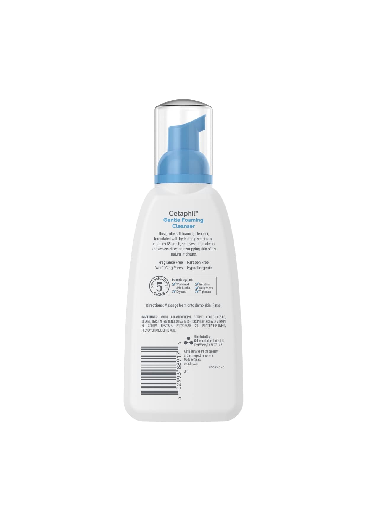 Cetaphil Cetaphil Gentle Goaming Cleanser, Fragrance-free, 8 ounce, Paquete de 2