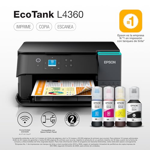 Epson Impresora Multifuncional L4360 EcoTank Tinta Continua WiFi Duplex