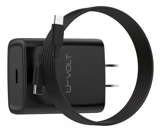 Genérico Cargador para iPhone 15 y 16, U-Volt. Carga Ultra rapida de 35w USB-C con Cable de 1m. Compatible con iPhone iPad Pro y 10, Samsung, xiaomi, Huawei Mod 2025.