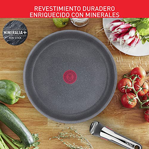 Set de 3 Piezas T-Fal Natural On Ingenio 24/28 cm mango removible