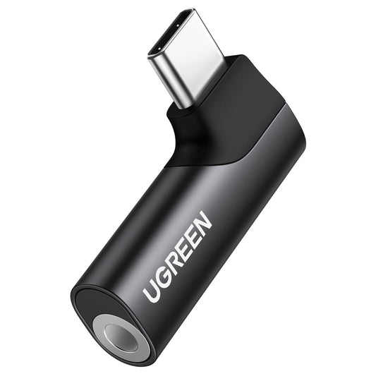 Adaptador USB C a Jack 3.5mm UGREEN Negro con DAC Chip para Auriculares