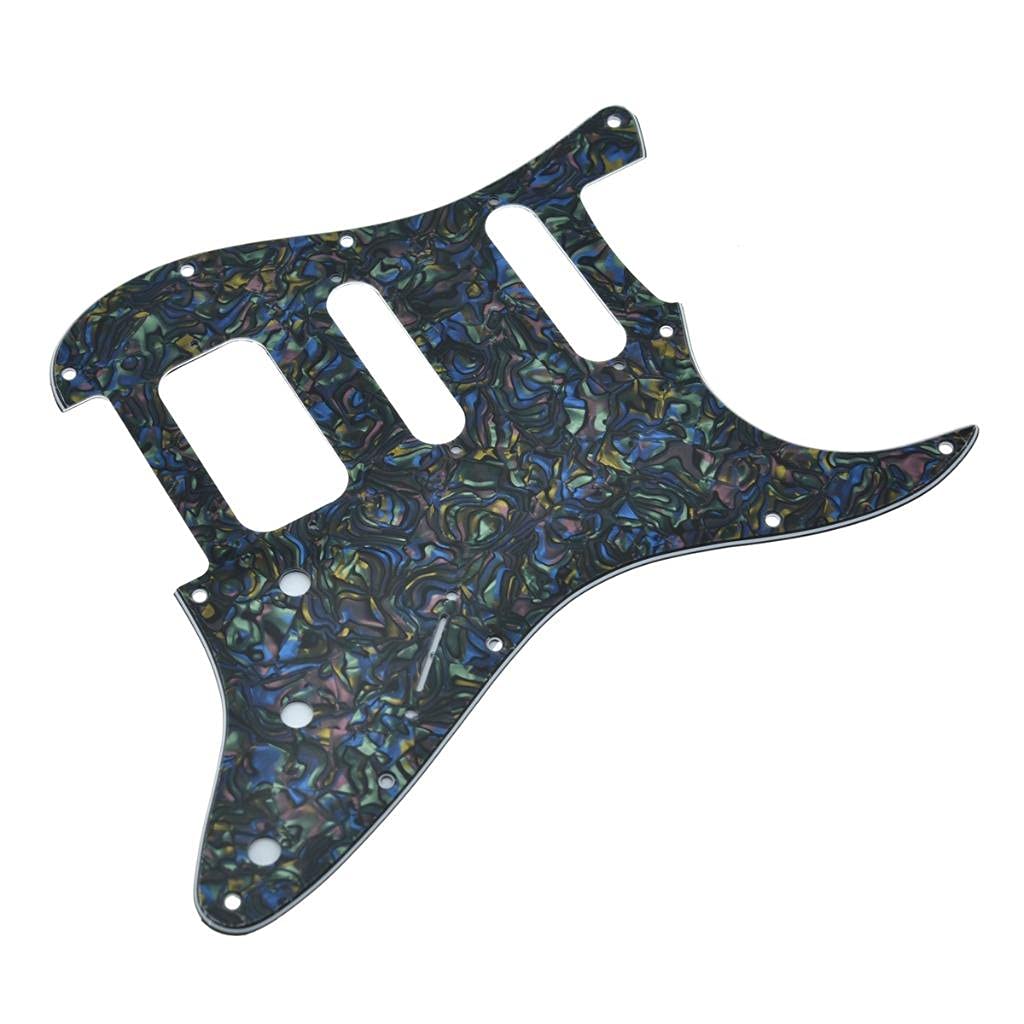 Dopro Golpeador de guitarra Strat HSS de 11 agujeros, 2 tripulaciones Humbucking para American FD Stratocaster Perla de abulón