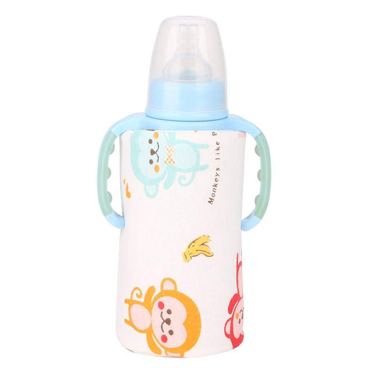 Calentador de Biberones de Leche para Bebés Calentador USB Calentador Portátil de Taza de Viaje de Leche Termostato para Mantener el Agua de la Leche del Bebé Caliente Taza de Té de Café Multifunción Bolsa de Calentamiento de Bebidas (Mono)
