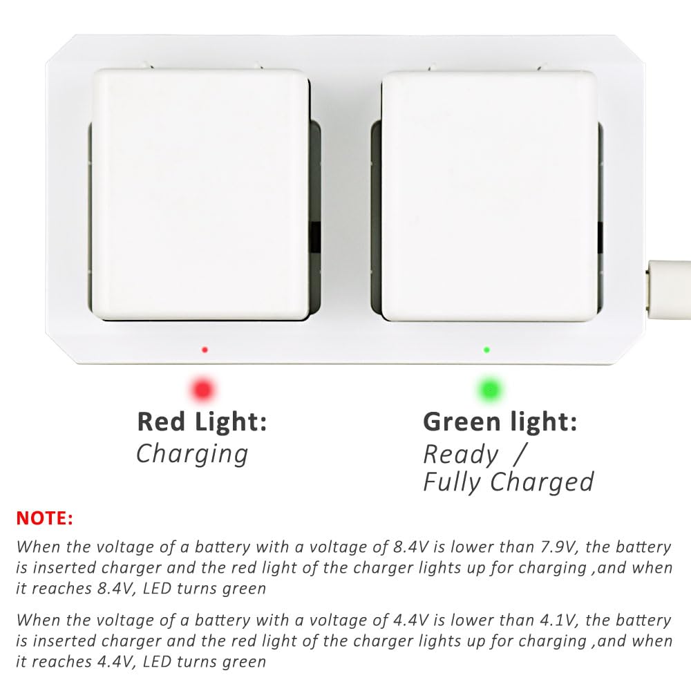GoHonor Charging Station Compatible Arlo Charger for Arlo Rechargable Batteries for Arlo Pro & Arlo Pro 2 & Arlo Go & Arlo Security Light VMA4410 Fireproof Material Adapter Pass FCC & UL Certified