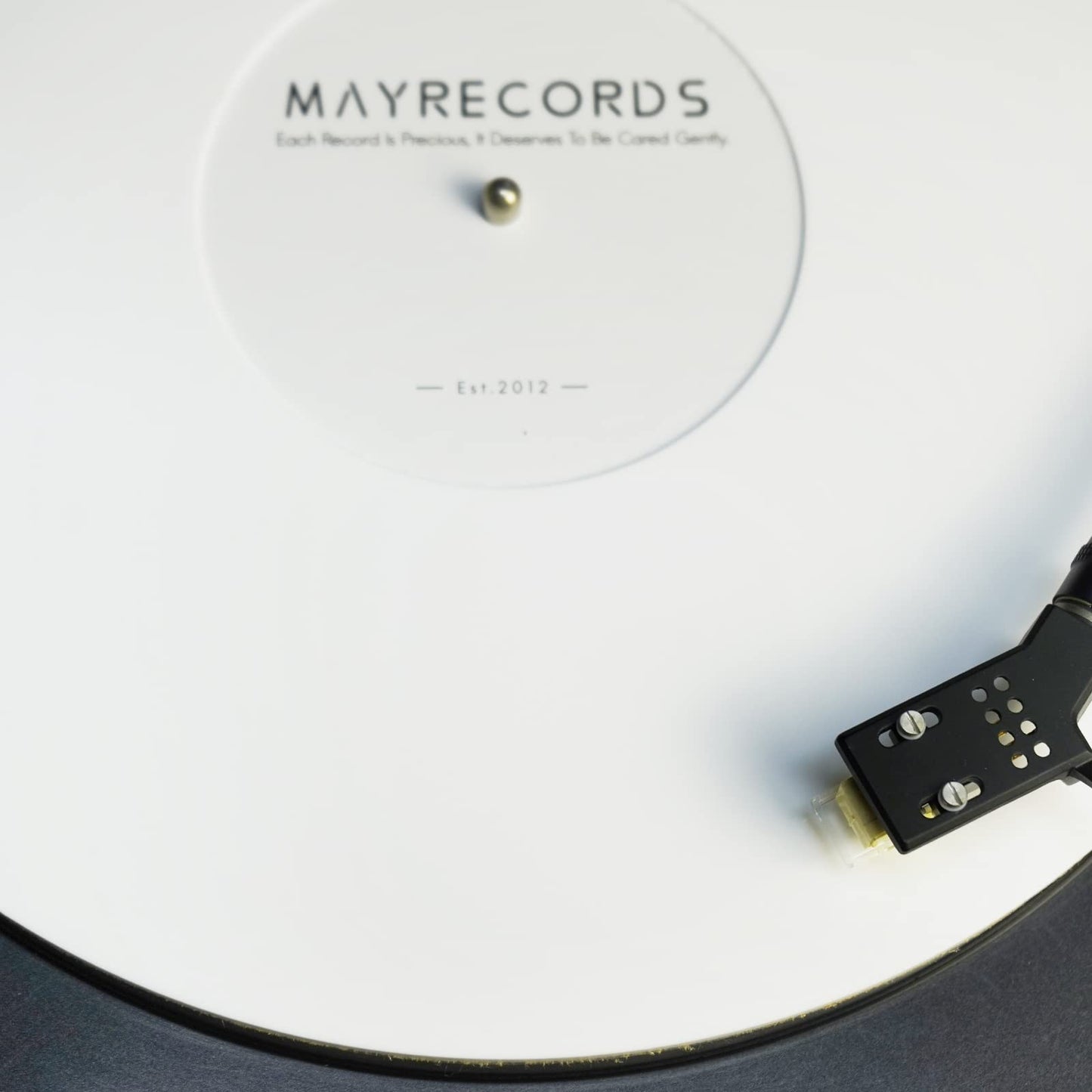 sdroceRyaM - Alfombrilla de acrílico para Tocadiscos, 12 Pulgadas, para Reproductores de Discos de Vinilo LP, antiestático, Reduce Las Vibraciones y Mejora la claridad del Sonido (Blanco)