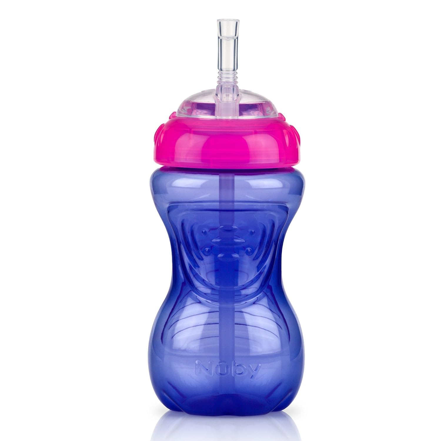 Vasos Antiderrame Nuby Multicolor con Popote Flex para Niña