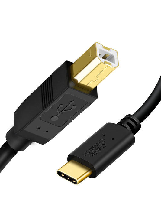 CableCreation Cable de impresora USB C 1 metro, cable de impresora USB C a B, cable de impresora de escáner a cable MIDI USB C para controlador MIDI de piano digital Yamaha Casio controlador de DJ