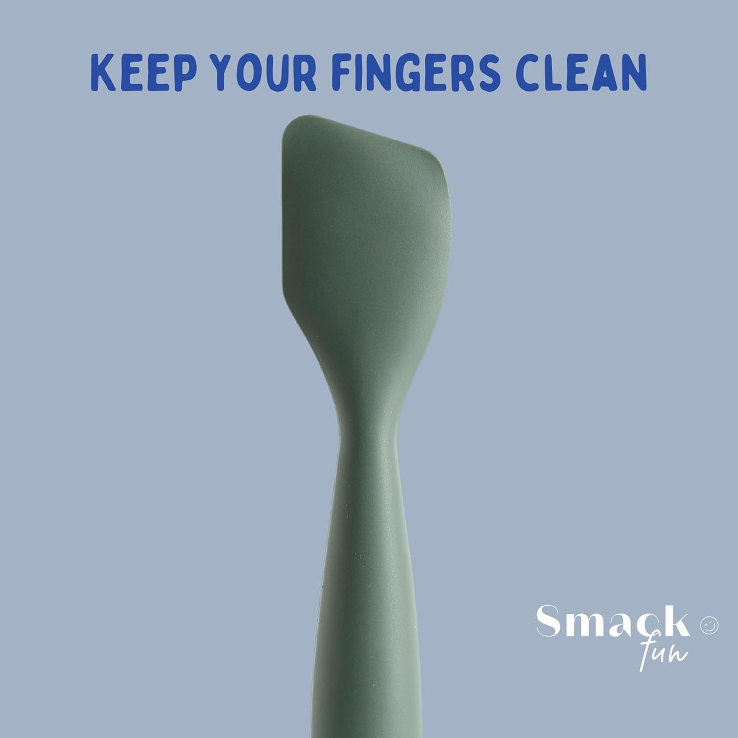 Smack Fun Aplicador de crema para pañal de silicona suave con base de succión | Espátula para crema para la dermatitis del pañal | Elementos esenciales para la bolsa de pañales (Tradewinds)