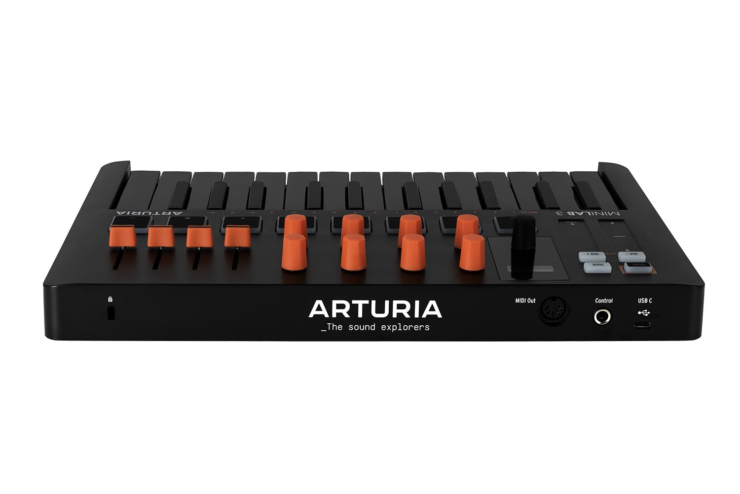 Arturia MiniLab 3 25 - driver de teclas delgadas, color naranja