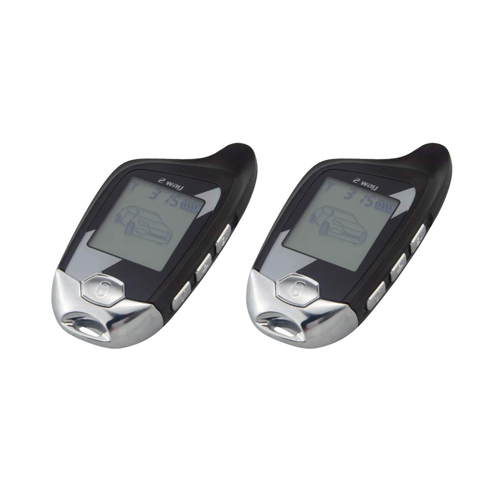 Sistema de Alarma EASYGUARD EC202 LCD Pager 2 Vías con Arranque Remoto y Sensor de Microondas para Coche