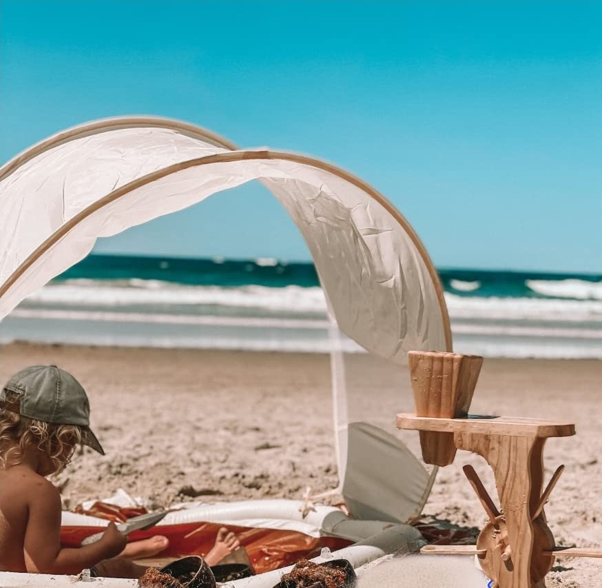 Piscina de Playa Tiipi Azul con Sombra para Niños y Bebés