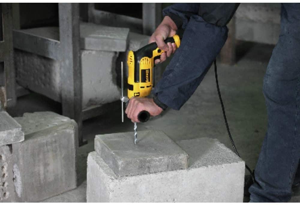 DEWALT Taladro Rotomartillo 1/2" (13mm), 650W, Incluye Guantes y Gafas de Seguridad, DWE1650SI
