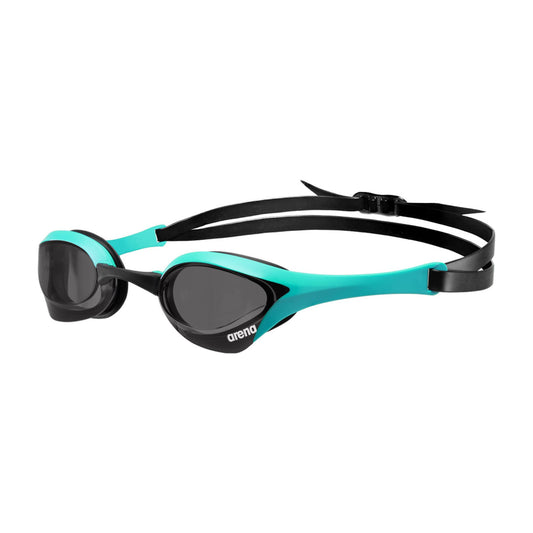 ARENA - anteojos de natación unisex Cobra Ultra Swipe Racing para hombres y mujeres, tecnología antivaho, lentes de policarbonato sin espejo, humo/pavo real