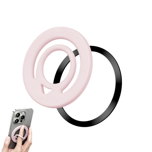 Soporte Magnético Dual Vitomas Rosa con Anillo Mejorado para iPhone