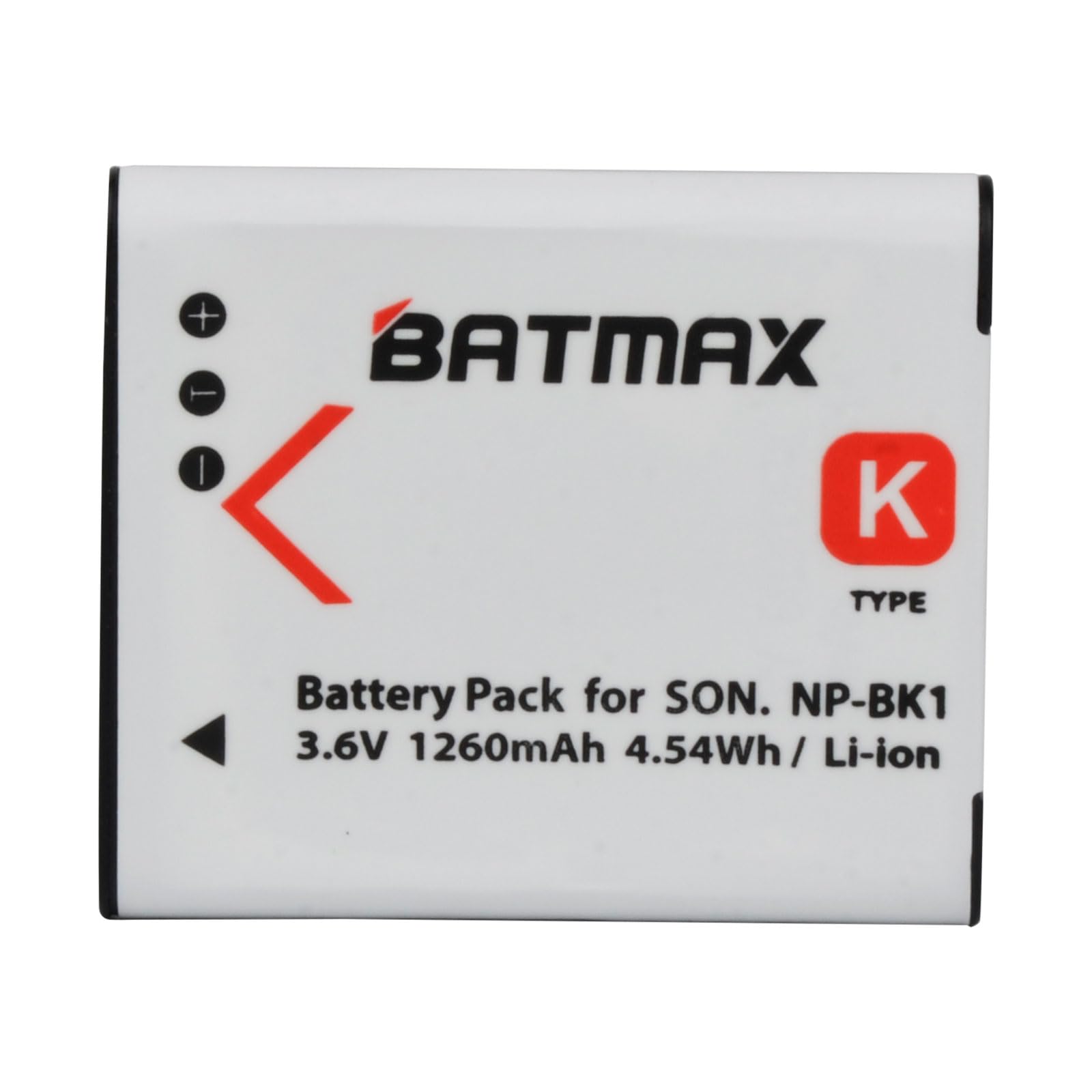 Batmax 2X NP-BK1 NP-FK1 Batería + cargador rápido LCD para Sony NP-BK1, Cybershot DSC-W180, DSC-W190, DSC-W370, DSC-S750, DSC-S780, DSC-S950, DSC-S980, Webbie MHS-CM1 HD, MHS-PM1