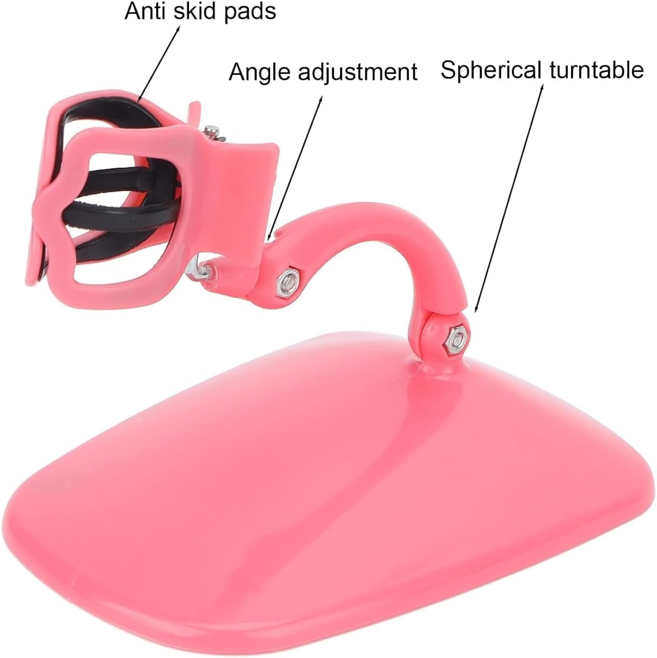 Soporte para botella de esmalte de uñas, soporte inclinado antiderrames para pintura de uñas, herramienta de arte de uñas de agarre y punta, accesorio de esmalte de uñas rosa para manicura y pedicura