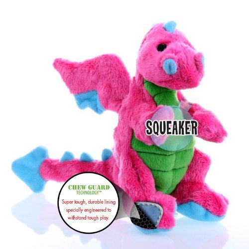 GoDog Dragons con tecnología de protección para masticar, Rosado, Pequeño