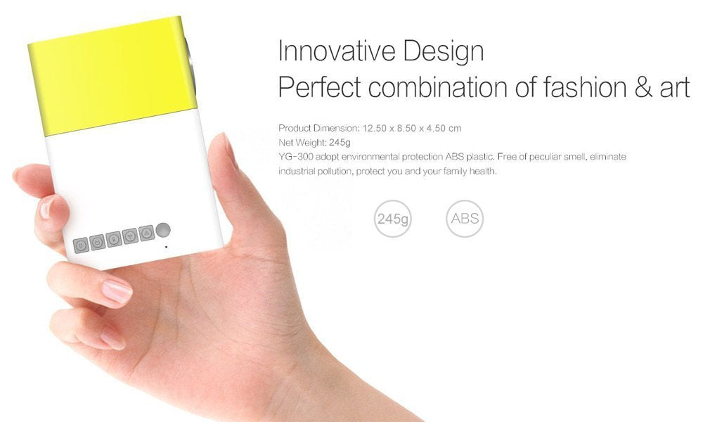 Proyector LED Mini 1080P Portátil para Video Compatible con PC Smartphone HDMI