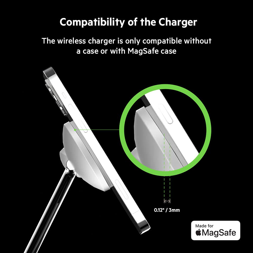 Belkin BoostCharge Pro Cargador inalámbrico 3 en 1 con MagSafe para iPhone 13, 12 + Apple Watch + AirPods (Carga magnéticamente iPhone 13 y 12 Modelos de hasta 15 W)