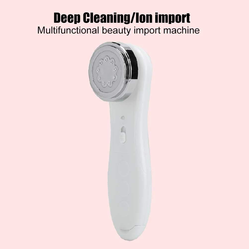 Máquina de Radiofrecuencia Facial de Estiramiento Blanco con Vibración para el Hogar o Salón de Belleza