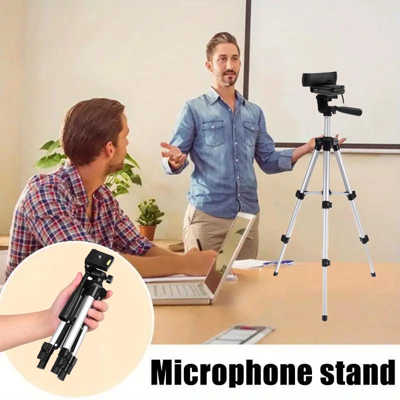 Trípode de Cámara Medium Logitech Plateado con Soporte para Webcam C930 C920 C615