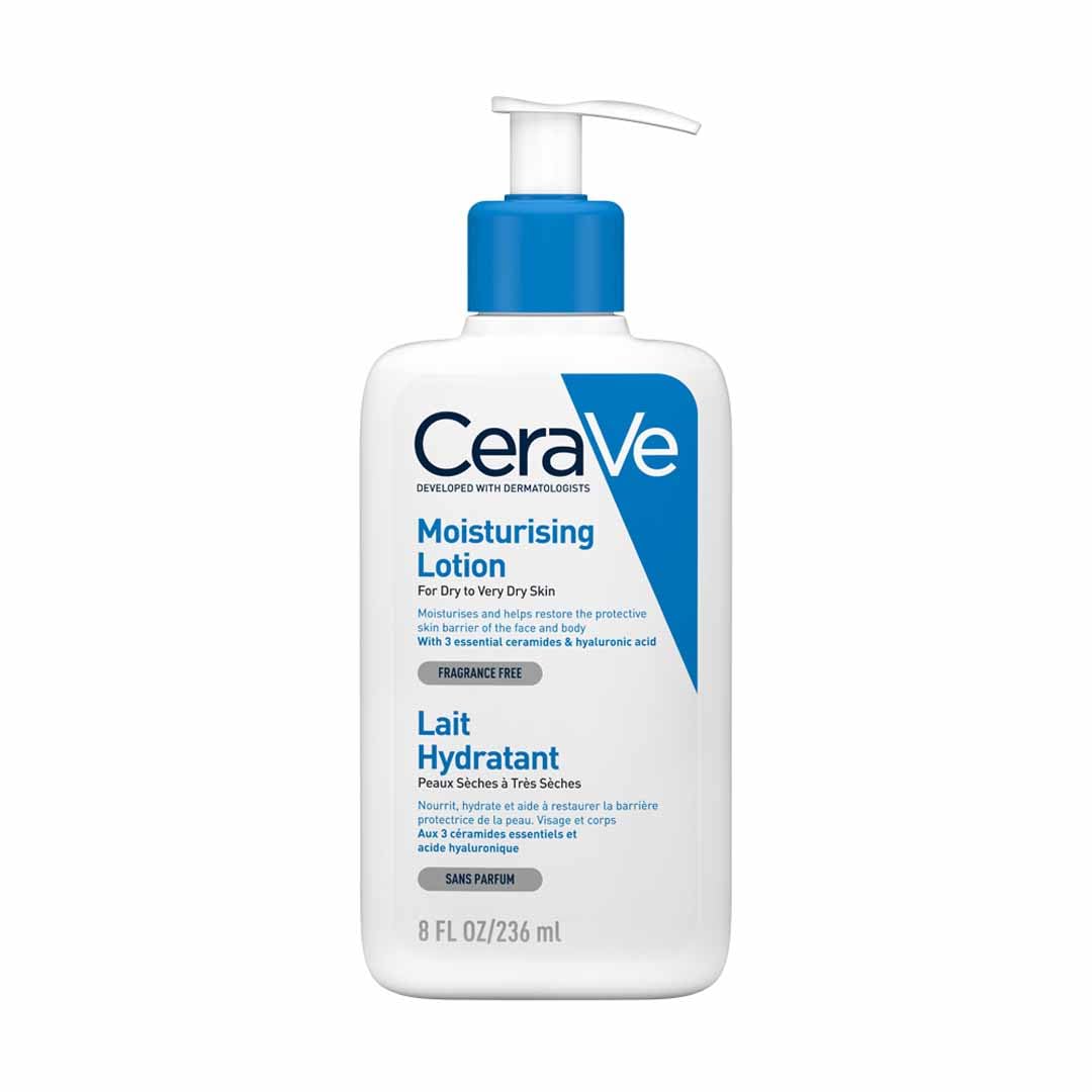 CeraVe Gel Limpiador Espumoso |237ml| Limpiador diario para piel mixta grasa o con acné + Loción Hidratante |237ml| Loción hidratante para rostro y cuerpo para piel seca
