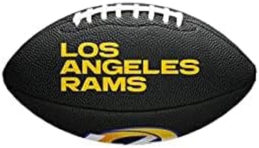 Fútbol NFL Los Angeles RAMS Wilson Negro Tamaño Mini