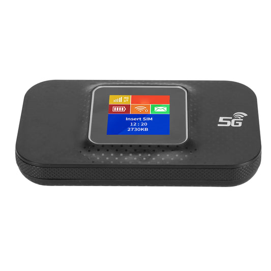 WiFi Portátil 4G, Enrutador de Punto de Acceso WiFi Móvil con Pantalla a Color Portátil con Ranura para Tarjeta Micro SIM, Batería Incorporada, Admite 10 Usuarios, para Teléfono,