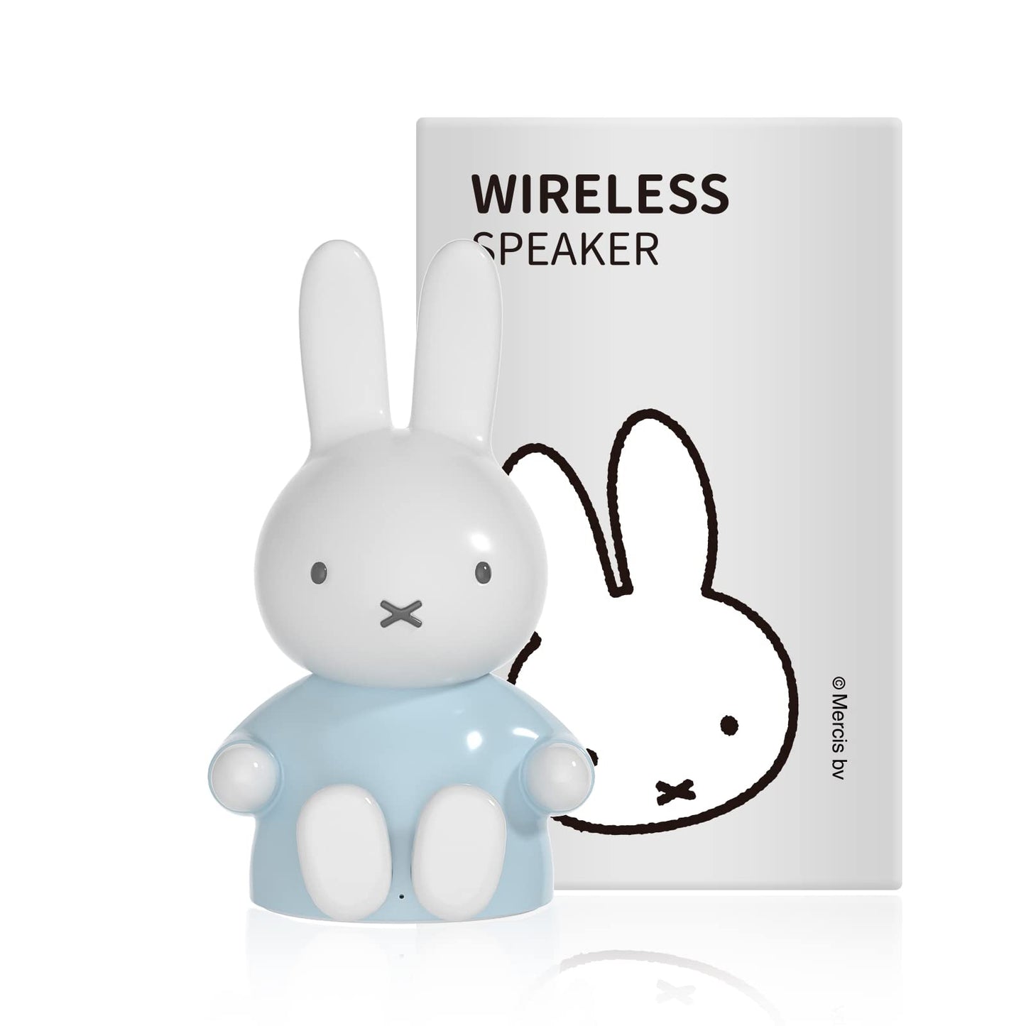 Miffy - Altavoces portátiles con Bluetooth, bonitos altavoces inalámbricos portátiles con sonido estéreo fuerte, micrófono integrado, ranura para tarjeta TF, doble emparejamiento, tiempo de
