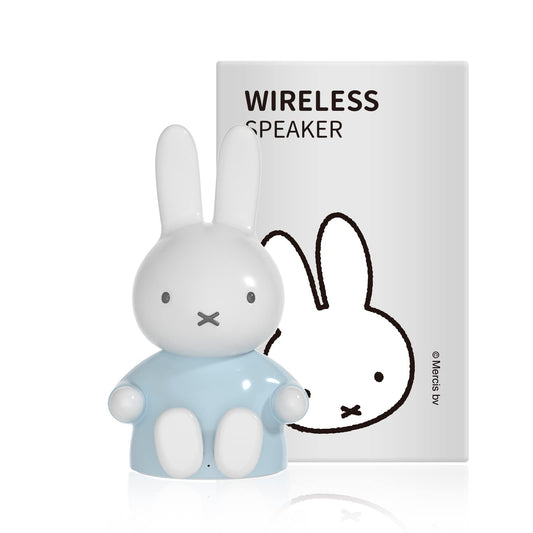 Miffy - Altavoces portátiles con Bluetooth, bonitos altavoces inalámbricos portátiles con sonido estéreo fuerte, micrófono integrado, ranura para tarjeta TF, doble emparejamiento, tiempo de