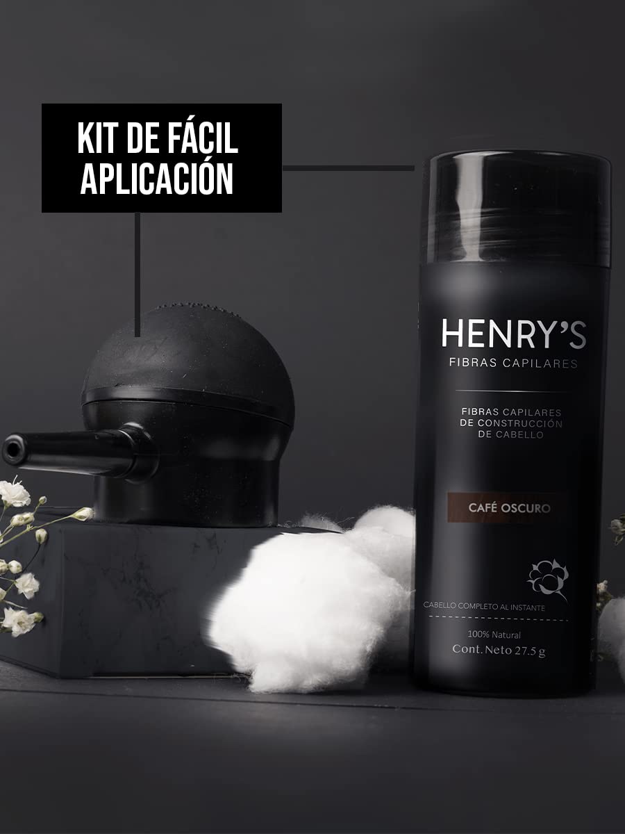 Fibras Capilares, KIT CASTAÑO OSCURO, Solución para la Calvicie, Caida de Cabello, Alopecia o falta de Volumen. 27.5 gramos. Fibras de Construcción de Cabello. Ideal para el Cabello Delgado. Fibras de Algodón 100% Natural. Voluminizador y texturizador de
