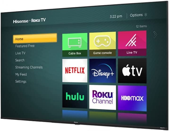 Hisense Television de 75 Pulgadas Serie R Class 4K Ultra HD, Pantalla LED Smart Roku TV con HDR Modo de Juego Funciona con Asistente Google y Alexa + Soporte de Pared (Sin Bases) (Reacondicionado)