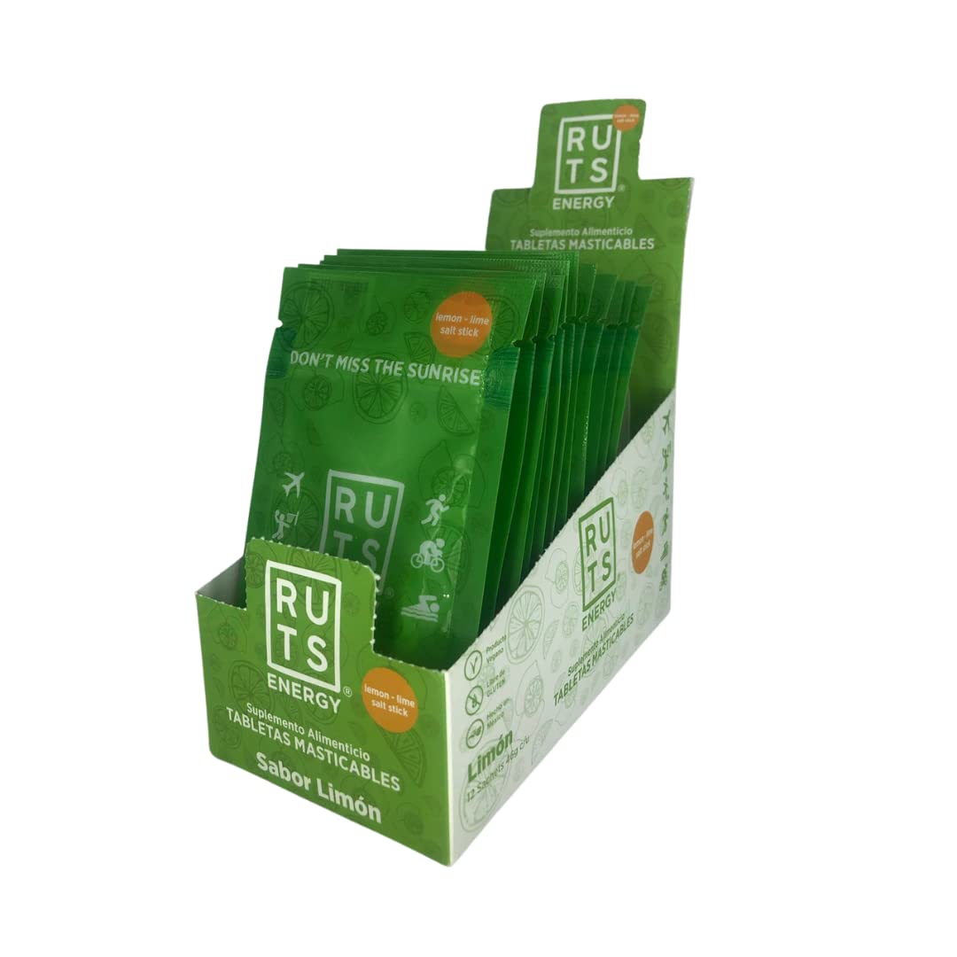 Electrolitos Masticables RUTS Energy Lima-Limón Caja 12 Sachets