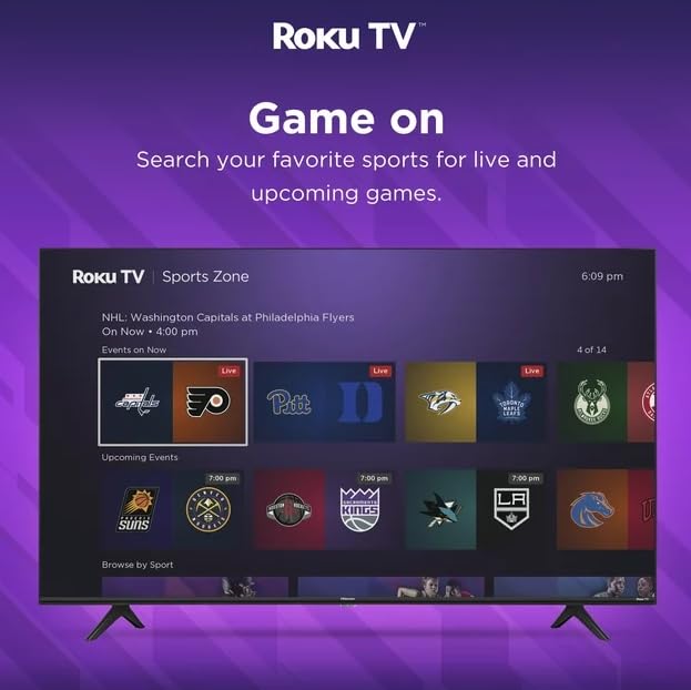 Hisense Smart TV de 70 Pulgadas Clase 4K UHD LED LCD R0ku Smart TV HDR R6 Serie Diseño sin Bisel Modo de Juego Funciona con el Asistente de Google y Alexa 70R6E4 (Reacondicionado)