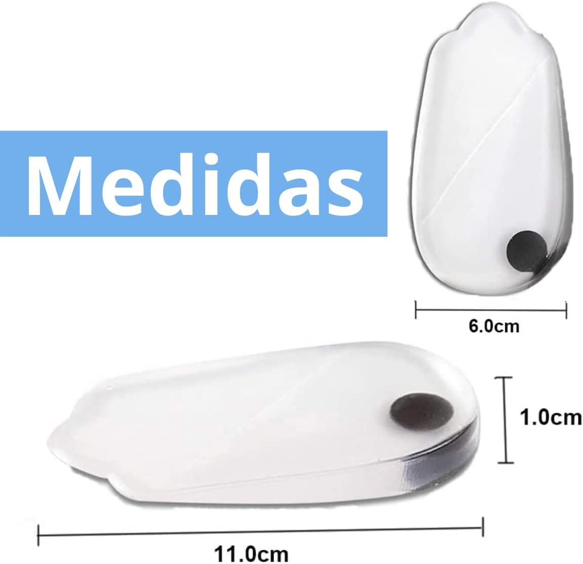 Plantillas Ortopédicas VERALY.MX Silicon Pie Pronador Imanes para Corrector de Supinación y Pronación