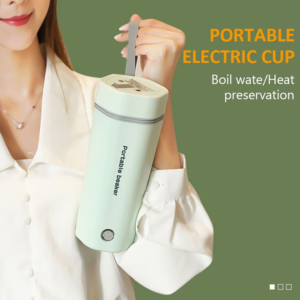 HWCMJY Hervidor de Agua Electrico Portatil，Hervidor Eléctrico de Viaje Portátil，Tea Maker Travel Kettle，Portable Kettle Ebullición Rápida y Apagado Automático，350ML