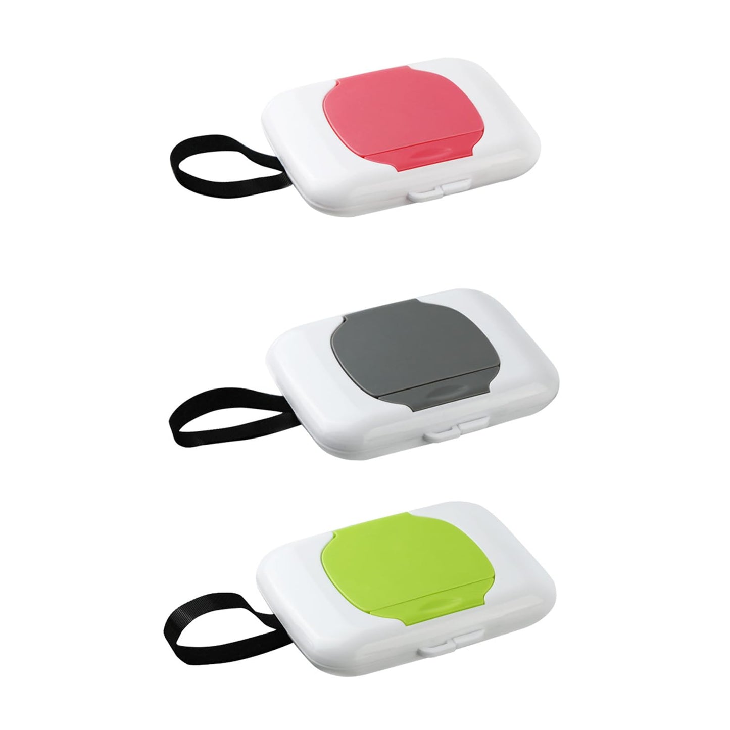 Soporte para toallitas de viaje, reutilizable, para toallita húmeda, para cochecitos, dispensadores de toallitas para colgar, funda recargable