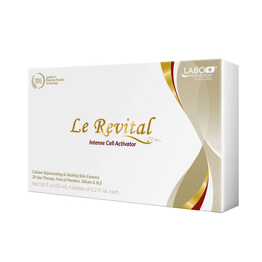 Le Revital 98% concentrado Nano Placenta, extracto umbilical e hialuronato de sodio suero antienvejecimiento de Japón – Rejuvenece la piel – Reduce las arrugas, manchas oscuras + hidratación – No graso