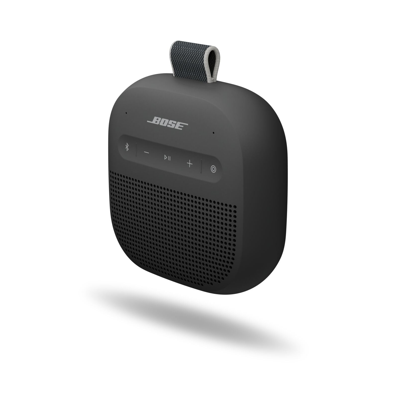 Bose New SoundLink - Altavoz Bluetooth Micro portátil, Altavoz inalámbrico para Exteriores, hasta 12 Horas de duración de la batería, Impermeable y a Prueba de Polvo, Color Negro