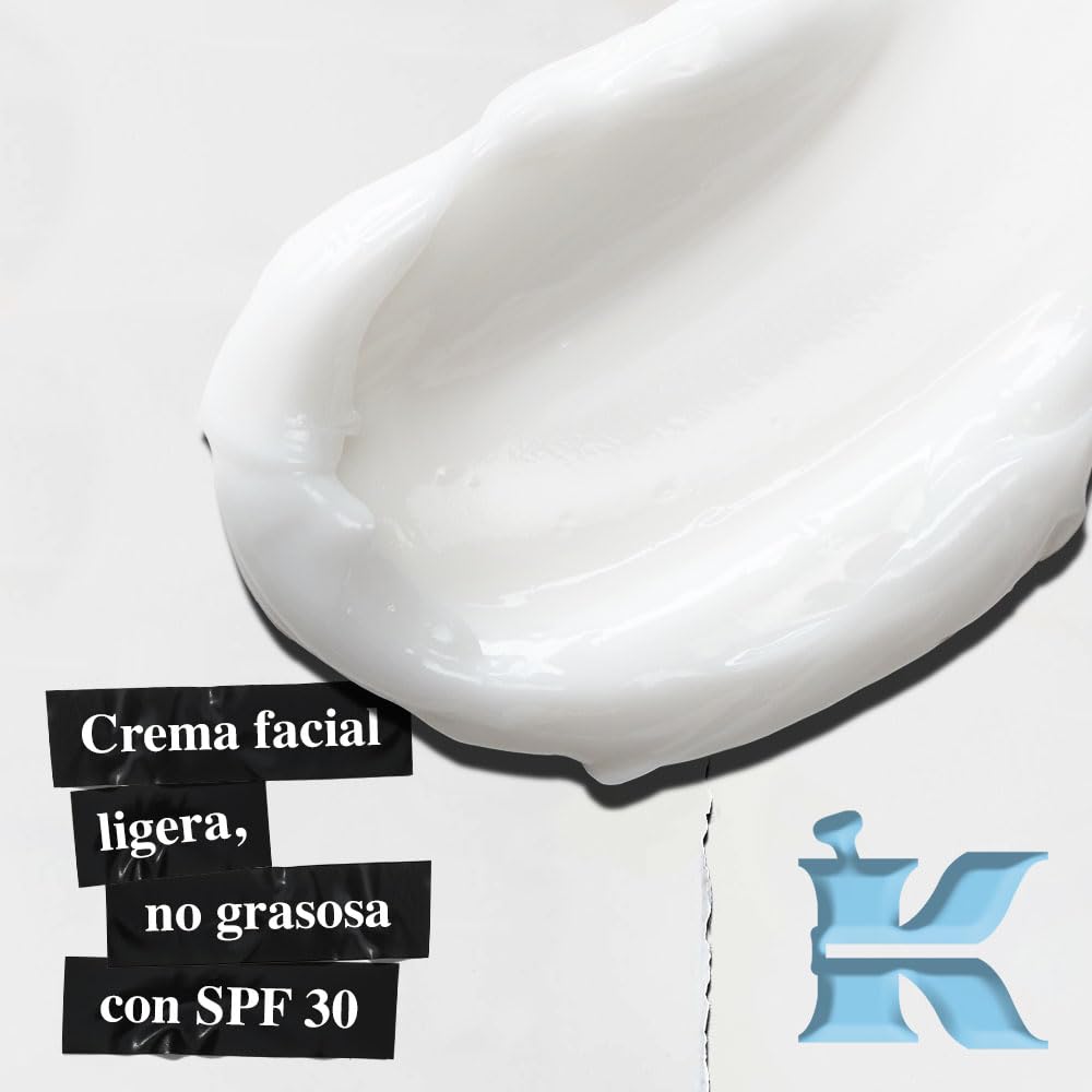 Kiehl's Ultra Facial Face Cream, Crema Facial Hidratante con 30 FPS, Para Todo Tipo de Piel con Protección Solar UV 24 Horas, Con Glicoproteína, Sin Grasa, 50 ml