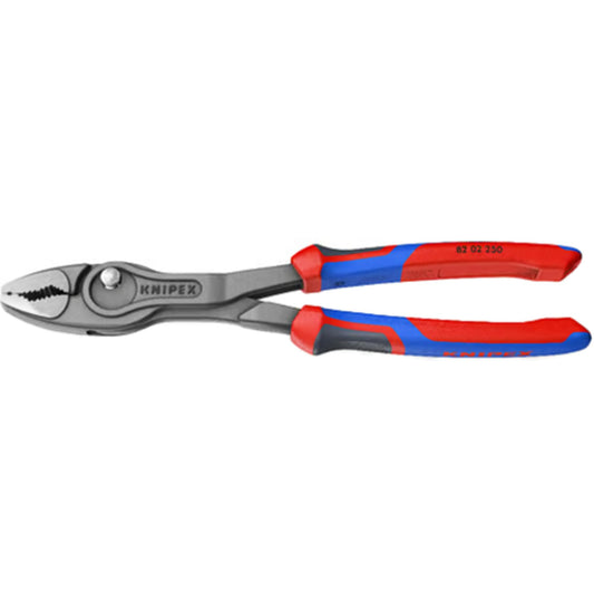 KNIPEX 82 02 250 TwinGrip - Alicates de agarre frontal y lateral con asas Comfort gris atramentado, 257 mm