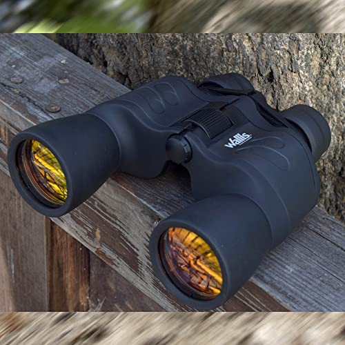 Binocular Wallis Negro Zoom Porro Revestimiento Rubicon 10-30 x 50 mm