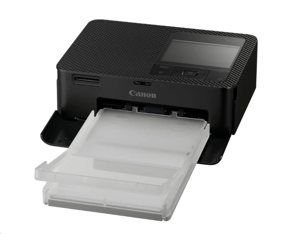 Canon Impresora fotográfica portátil SELPHY CP1500 con kit de papel, negro - Impresora inalámbrica Bluetooth con accesorios - Compacta y ligera - Con 54 hojas de papel 4x6