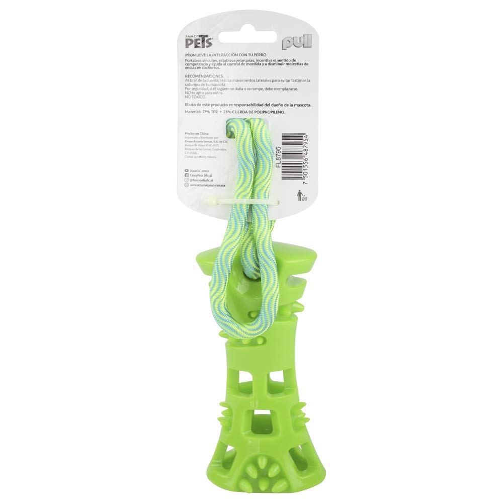 Fancy Pets Juguete Pull Hueso con Cuerda para Perro