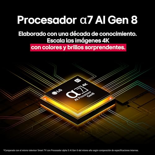 LG Pantalla 75pulgadas QNED AI QNED83 4K Smart TV webOS 2025 75QNED83ASG |Sistema Operativo webOS | Identificación de Voz AI | Dynamic QNED Color | Dolby Atmos Channels | Filmmaker Mode