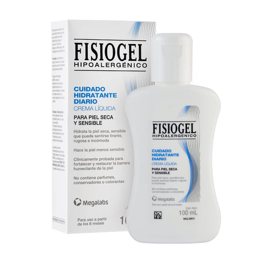FISIOGEL Crema | hidratantes facial diurno | Hidratantes | Piel Sensible seca | 100 ML